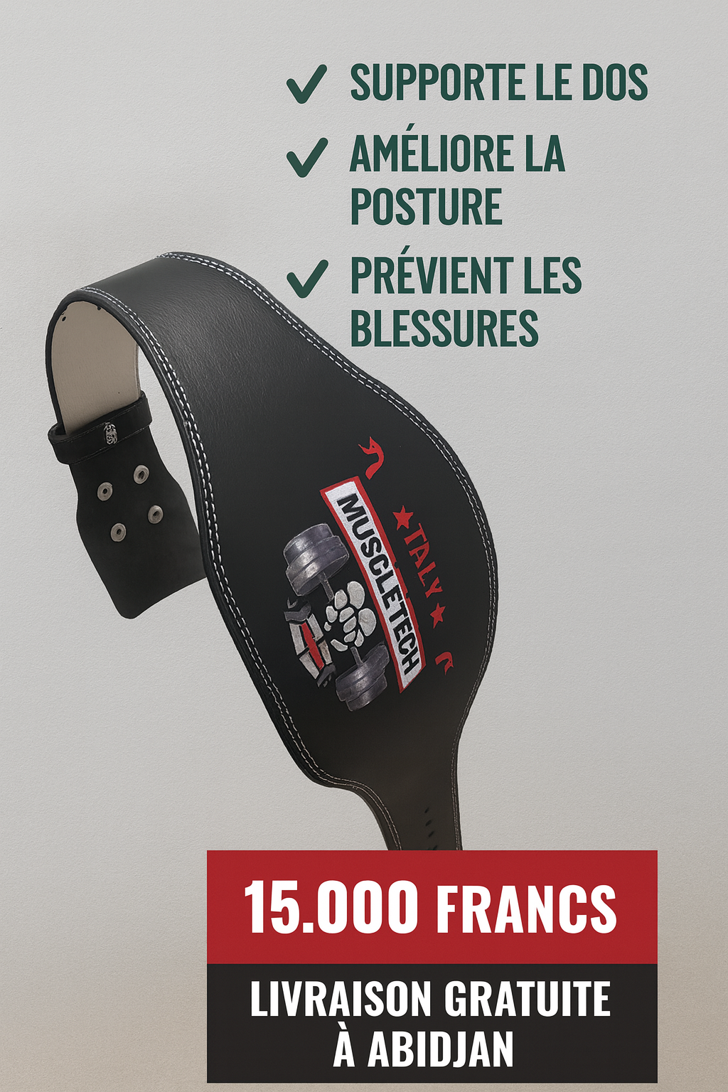 Ceinture de Musculation Premium